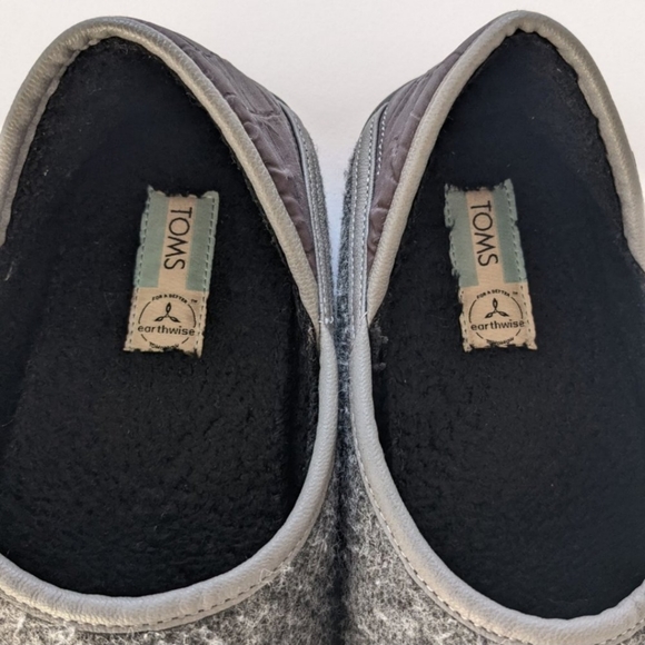 TOMS Ezra Smoke Grey Repreve Convertible Heel Slippers Mens Approximate Size 11 - Picture 6 of 9